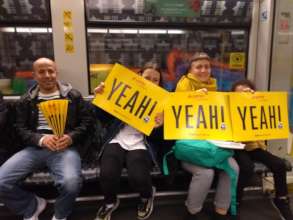 On the way home from the basketball match