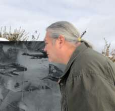 Dr. Baker at  the North Dakota Veterans Memorial