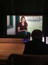 Editing footage of Jayli Fimbres of the MHA Nation