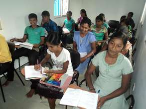Lecture taking place in a Container Box Class Room