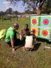 Visiting teacher at the mobile school