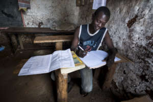 A youth studying at Street Smart