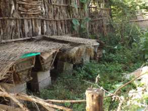 Newly made hives in Wonjeta - with bees and honey