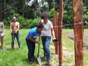 Pouring libation to invoke blessings for our work