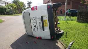 Sloth rescue bus rammed by a speeding driver