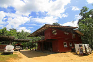 The Sloth Rehab Center at the edge of the forest
