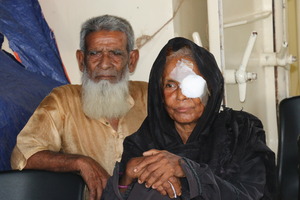 Patient after her operation