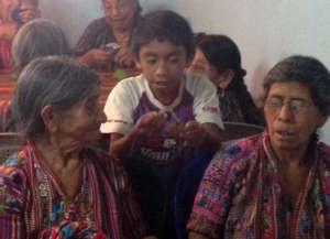 Alex and two of his surrogate grandparents