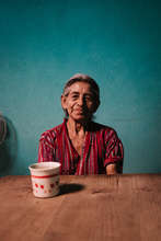 Elderly woman in our feeding center