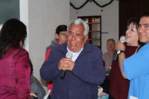 During Christmas celebration