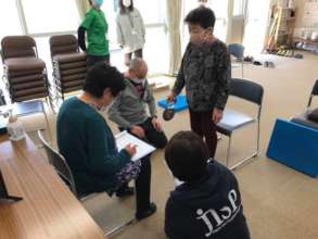 Initial health check-up of a participant