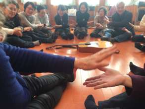A music therapy session