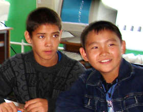 Altai schoolchildren