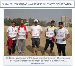 Slum Youth perform street play in Mumbai
