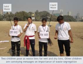 Slum Youth express the need to segregate waste