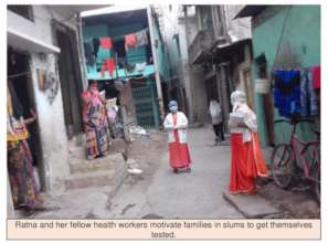 Ratna motivating families to get themselves tested