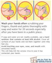 Washing of hands is important for 20 seconds