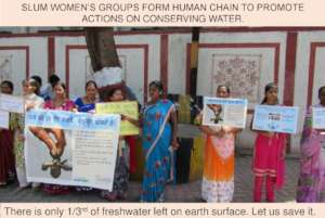 Women promote simple ways to save water