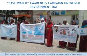 Slum women spread messages to save water in Agra