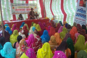Merrytarang Members in a meeting with Rural Women