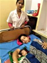 With Baby after Safe Delivery