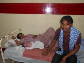 Pic 1: Geeta with her newborn at MGHN clinic
