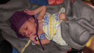 Pihu on the third day of her birth