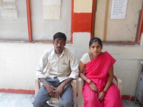Pinki with her Husband