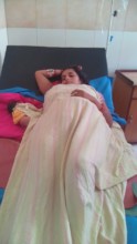 Pooja and her newborn