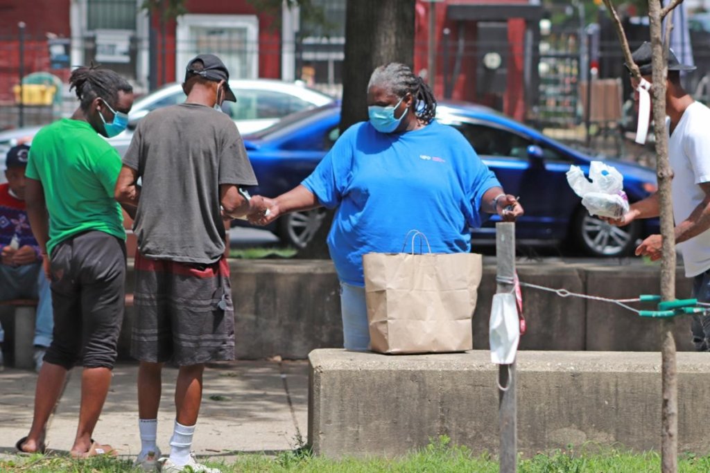 Front Line worker feeds Homeless Youth