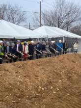 Groundbreaking at 1550 1st St. SW DC