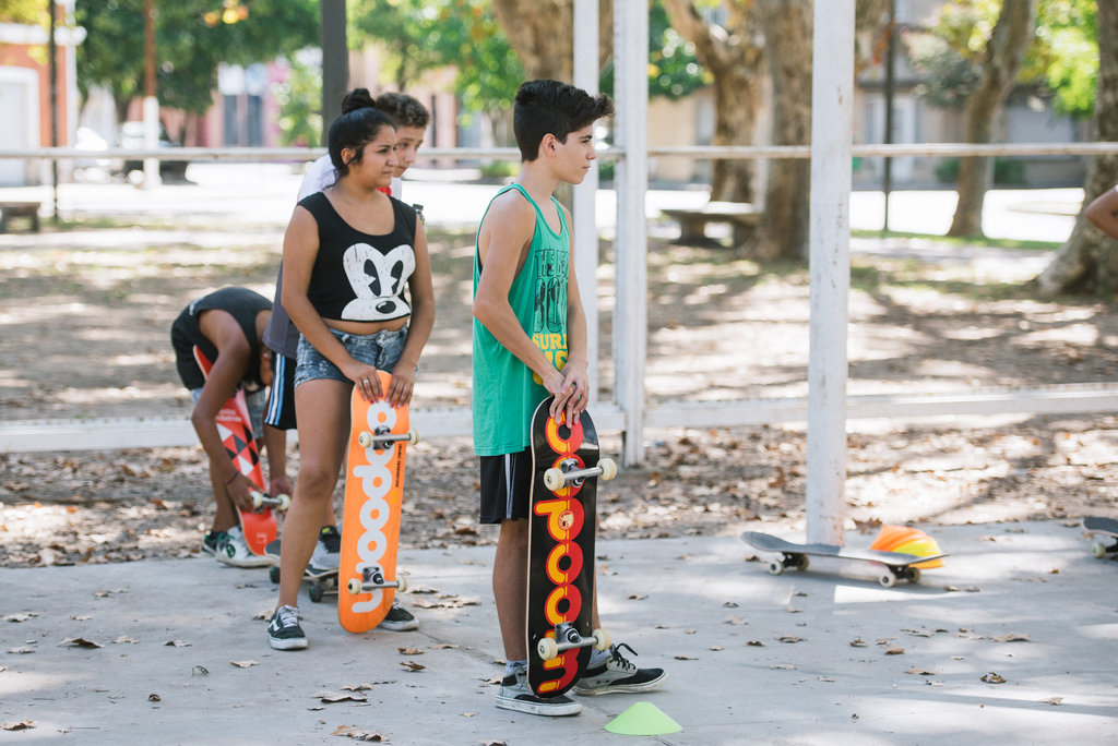 Youngsters challenge poverty through skateboarding