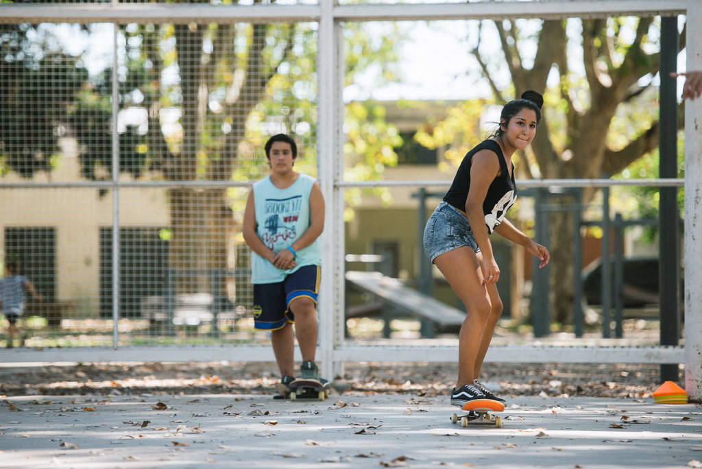 Youngsters challenge poverty through skateboarding