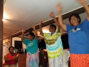 Bua women doing their happy dance....