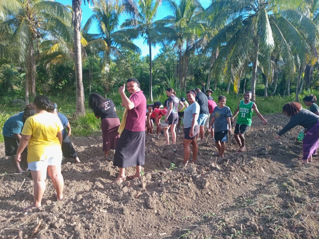 Teitei Youth Camp Planting Corn