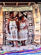 Traditional masi hanging & mats for newlyweds