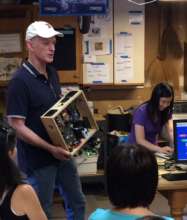 Skip reviews Looma with students