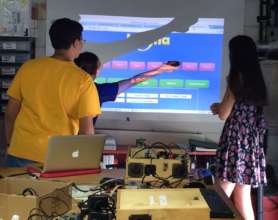 Student designers test wand controls