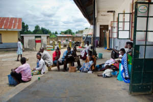 Outside the ED at Nyakibale Hospital