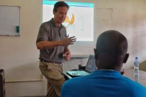 Dr. Randall teaching the ECP Diploma students
