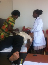 ECP Trainer, Teddie, teaching at Masaka