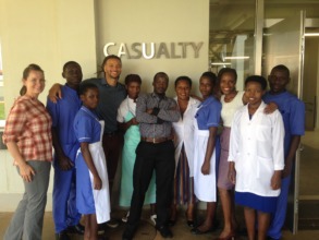 Masaka team at the hospital