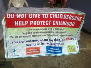 Please do not give money to child beggars