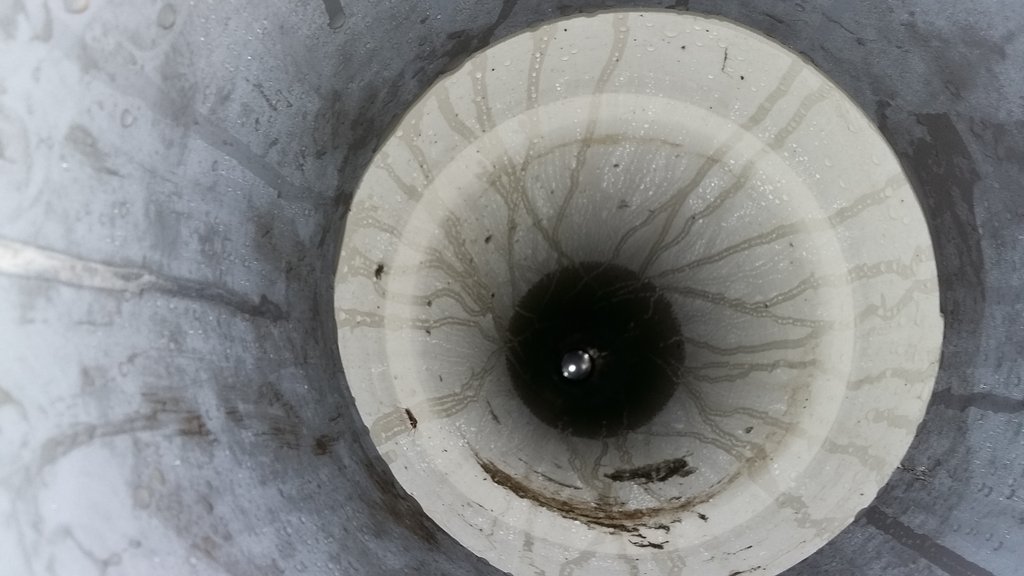 View inside the well