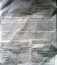 Hospital Admission Receipt