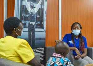 Giving support to patients and their caregivers