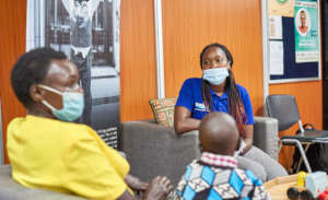 Caroline and Brian at our center in Eldoret