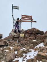 Nancy summiting Mt. Kenya to help raise funds