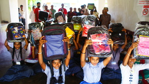 School Kit Distribution at Kigga School, Sringeri