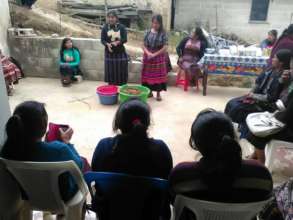 Training other women farmers in amaranth